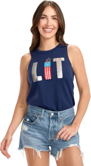 Tipsy Elves Patriotic Tank Tops for Women - Red White Blue 4th of July Tops for Women - Casual Summer Tanks for July 4th