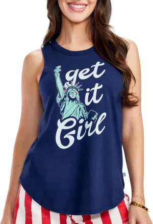 Tipsy Elves Patriotic Tank Tops for Women - Red White Blue 4th of July Tops for Women - Casual Summer Tanks for July 4th