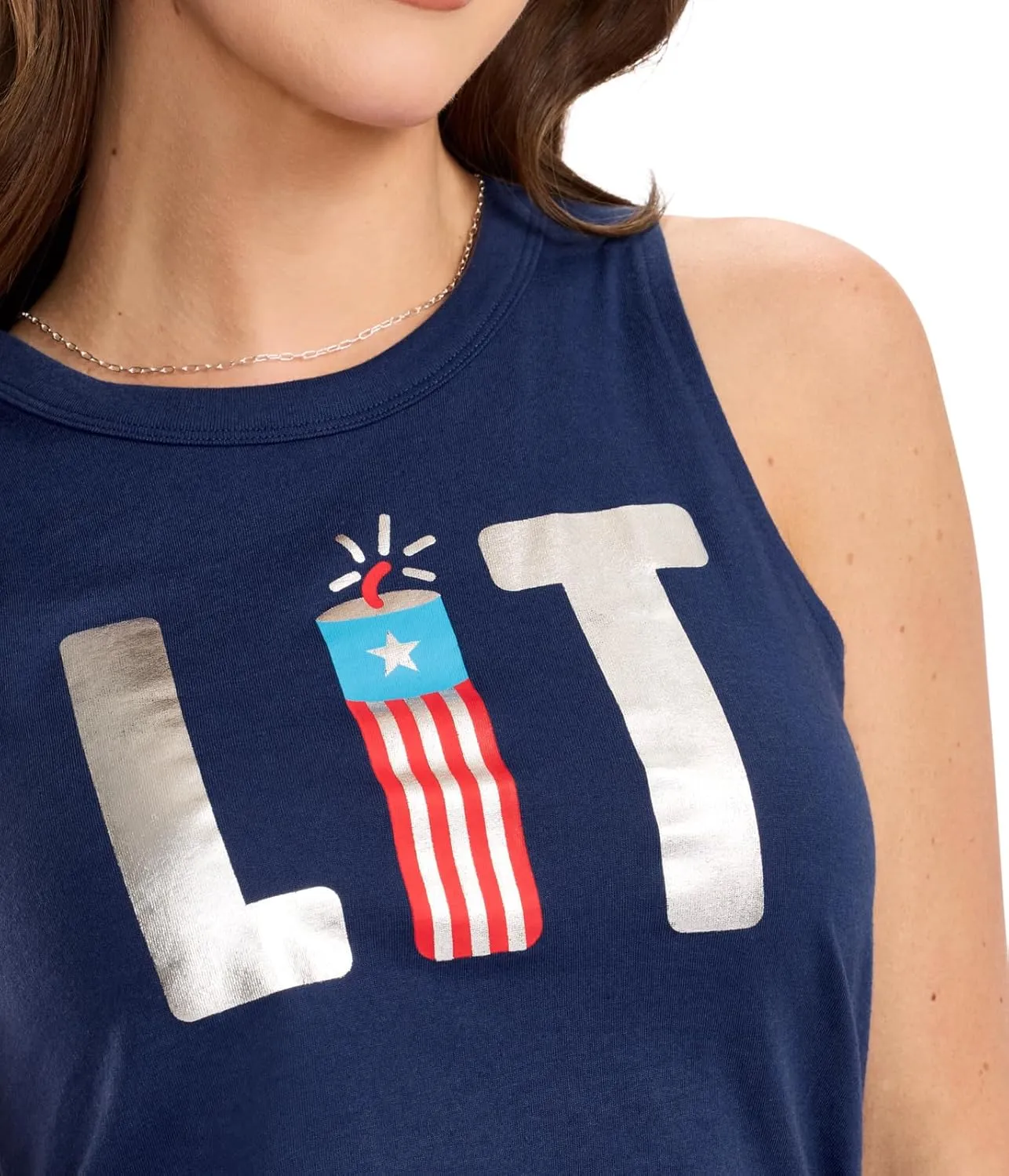 Tipsy Elves Patriotic Tank Tops for Women - Red White Blue 4th of July Tops for Women - Casual Summer Tanks for July 4th