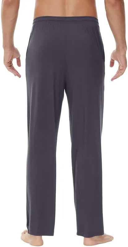 WiWi Viscose from Bamboo Men's Sleep Pant Sports Trousers with Pockets Light bottom S-XXL
