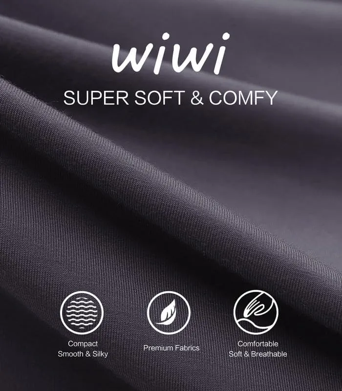 WiWi Viscose from Bamboo Men's Sleep Pant Sports Trousers with Pockets Light bottom S-XXL