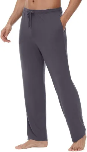 WiWi Viscose from Bamboo Men's Sleep Pant Sports Trousers with Pockets Light bottom S-XXL