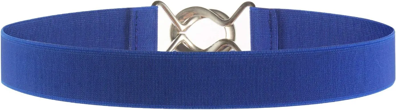 Women Stretchy Skinny Waist Belt Simple Style Elastic Belt for Jeans Dresses