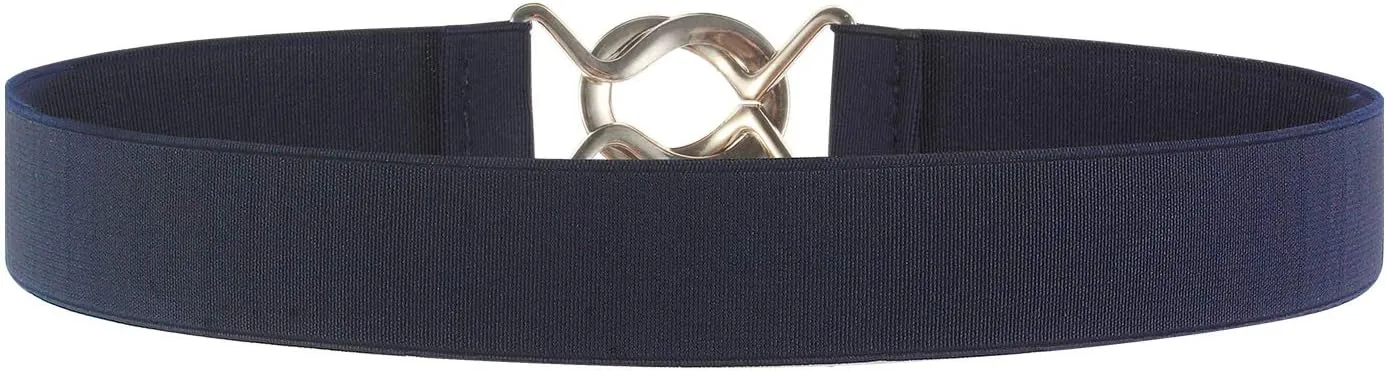 Women Stretchy Skinny Waist Belt Simple Style Elastic Belt for Jeans Dresses