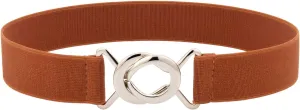 Women Stretchy Skinny Waist Belt Simple Style Elastic Belt for Jeans Dresses