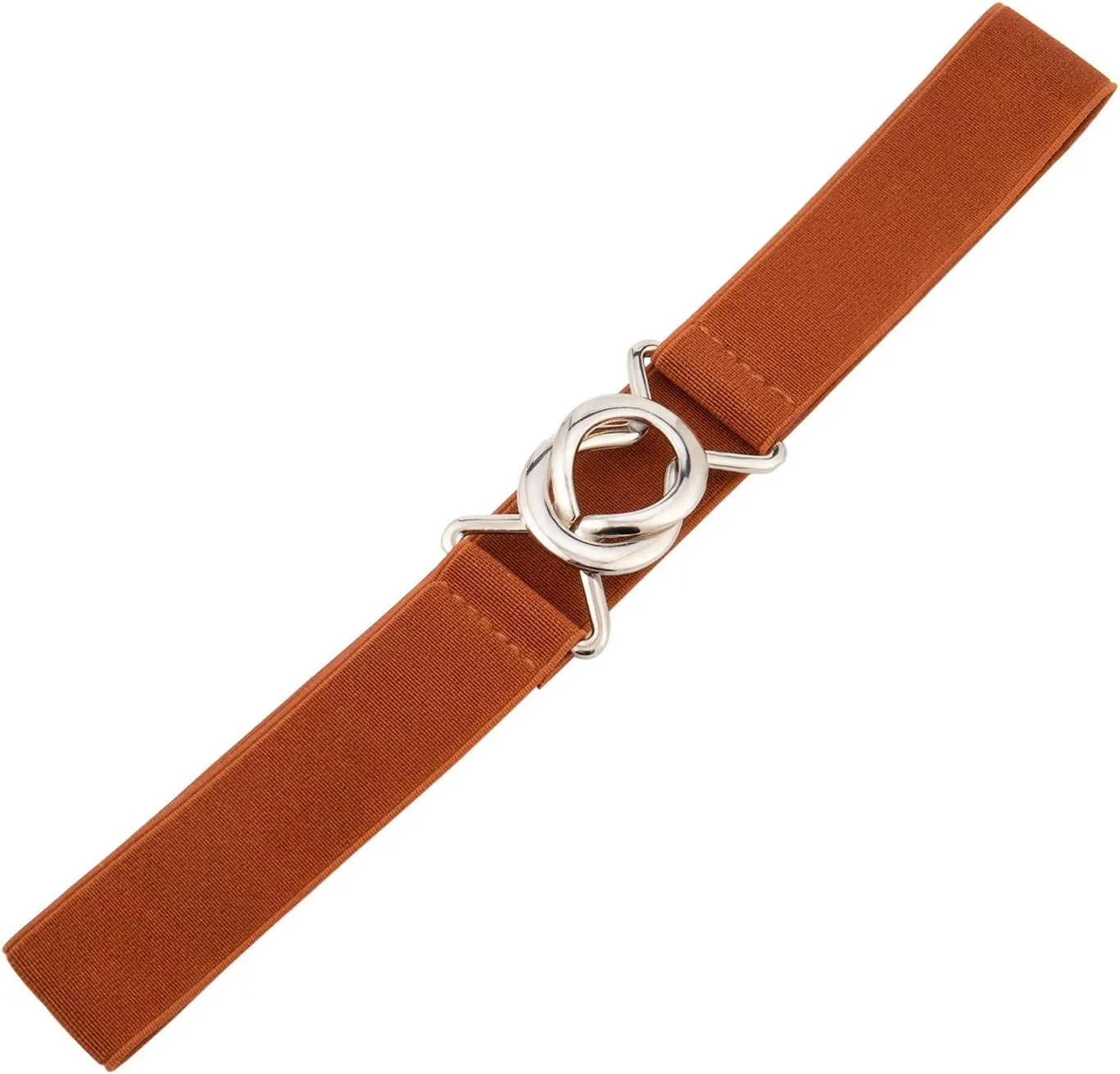 Women Stretchy Skinny Waist Belt Simple Style Elastic Belt for Jeans Dresses